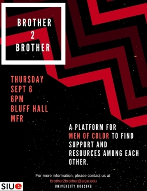 Brother 2 Brother meeting September 6th in the Bluff MFR at 6pm.